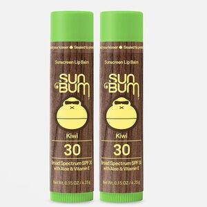Sun Bum Kiwi Sunscreen 2pk Lip Balm SPF 30